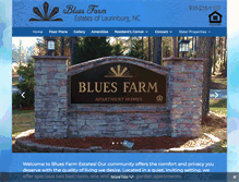 Tablet Screenshot of bluesfarmapartments.com